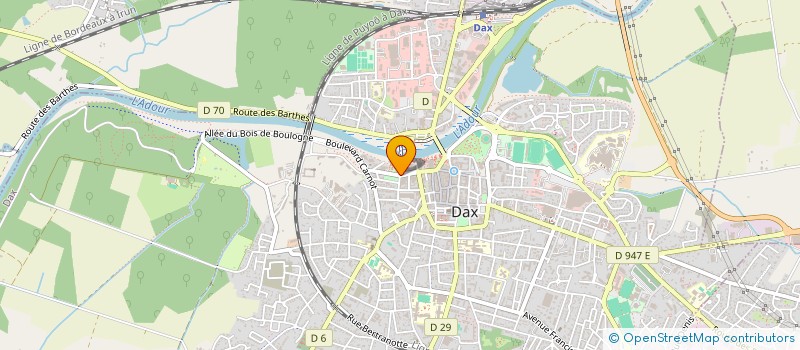 localisation de l'entreprise MONSIEUR JEAN-JACQUES BOURRET  DAX