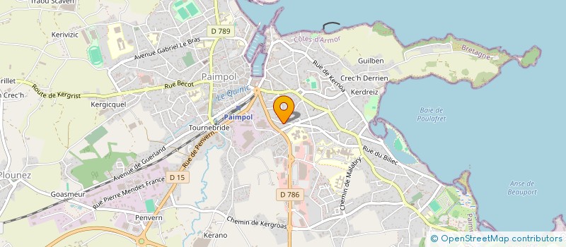 localisation de l'entreprise MONSIEUR JEAN-JACQUES BOUVIER  PAIMPOL