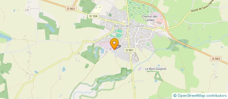 localisation de l'entreprise MONSIEUR JEAN-JACQUES BRECHET  BECON-LES-GRANITS