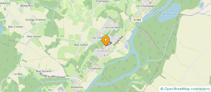 localisation de l'entreprise MONSIEUR JEAN-JACQUES BREVET  VILLETTE-SUR-AIN