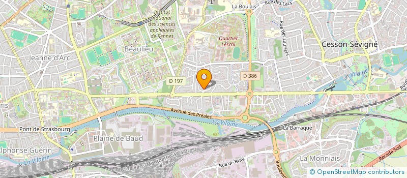 localisation de l'entreprise MONSIEUR JEAN-JACQUES BUFFET  CESSON-SEVIGNE