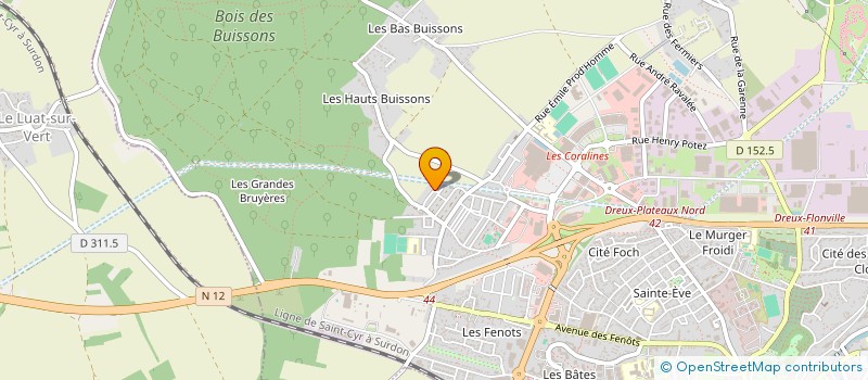 localisation de l'entreprise MONSIEUR JEAN-JACQUES CALLOT à DREUX
