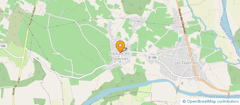 localisation de l'entreprise MONSIEUR JEAN-JACQUES CARLES-POURQUIER  RIBAUTE-LES-TAVERNES