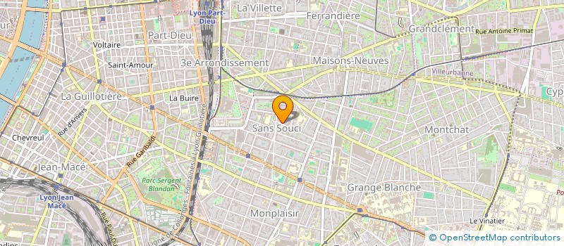 localisation de l'entreprise MONSIEUR JEAN JACQUES CARRE  LYON