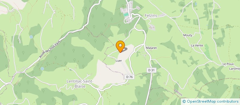 localisation de l'entreprise MONSIEUR JEAN-JACQUES CARRIERE  FELZINS