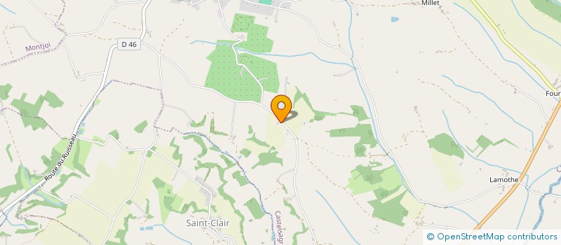 localisation de l'entreprise MONSIEUR JEAN-JACQUES CARRIERE  MONTJOI