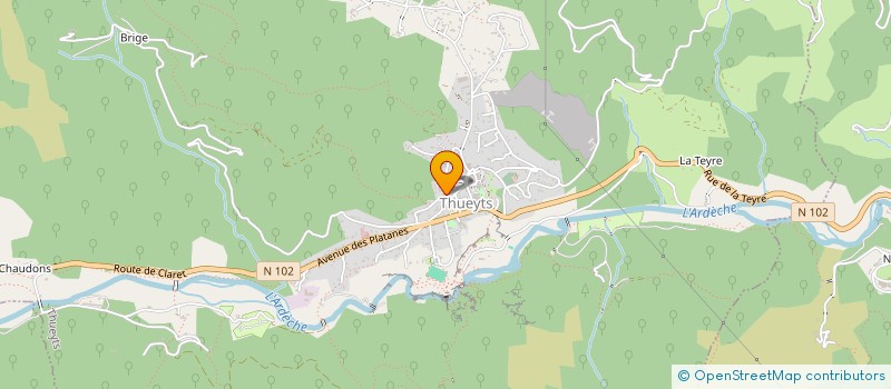 localisation de l'entreprise MONSIEUR JEAN JACQUES CARTIER  THUEYTS