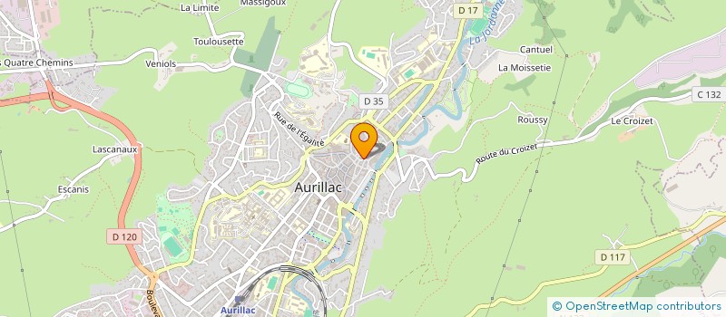 localisation de l'entreprise MONSIEUR JEAN JACQUES CAUQUOT à AURILLAC