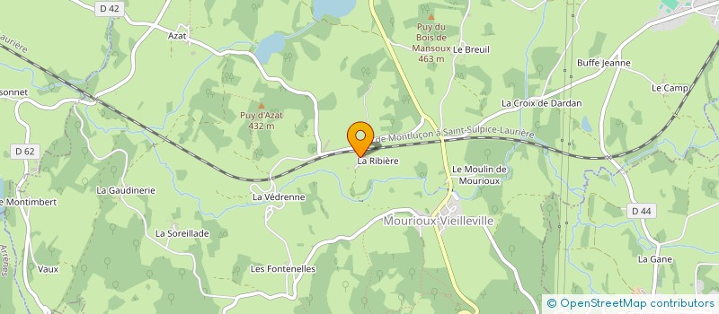 localisation de l'entreprise MONSIEUR JEAN-JACQUES CHABENAT  MOURIOUX-VIEILLEVILLE