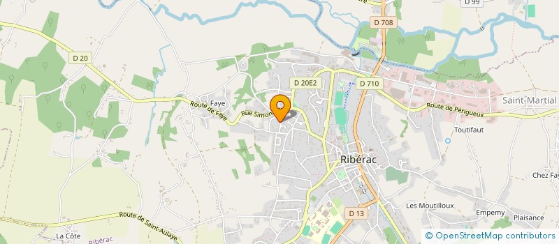 localisation de l'entreprise MONSIEUR JEAN JACQUES CHANSEAUD  RIBERAC