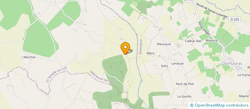 localisation de l'entreprise MONSIEUR JEAN-JACQUES CHAUVEL  LE TEMPLE-SUR-LOT