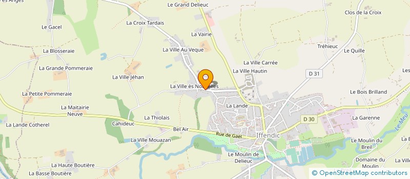 localisation de l'entreprise MONSIEUR JEAN-JACQUES CHAUVIN  IFFENDIC