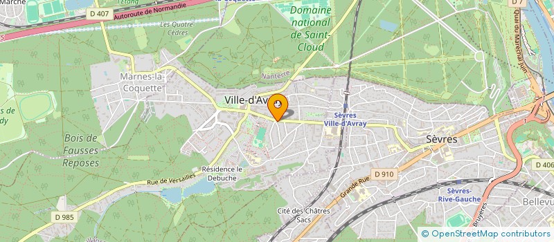 localisation de l'entreprise MONSIEUR JEAN-JACQUES CLERX  VILLE-D'AVRAY