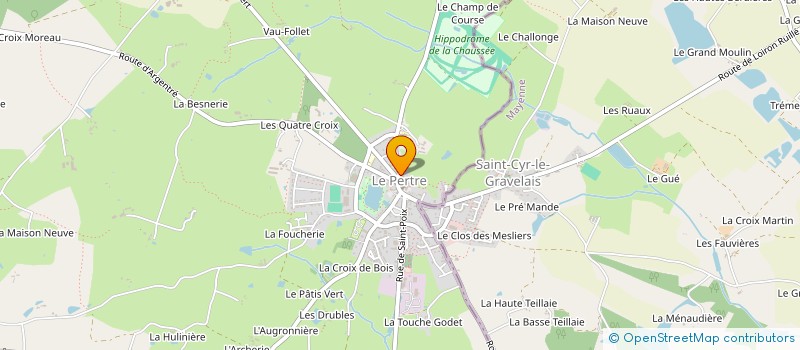 localisation de l'entreprise MONSIEUR JEAN-JACQUES CLERY  LE PERTRE