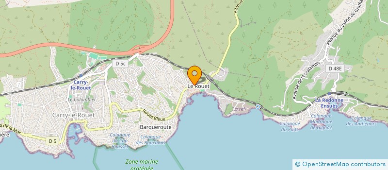 localisation de l'entreprise MONSIEUR JEAN JACQUES CRISTIANO  CARRY-LE-ROUET