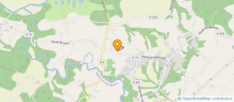 localisation de l'entreprise MONSIEUR JEAN-JACQUES CUGNY  HEUGAS