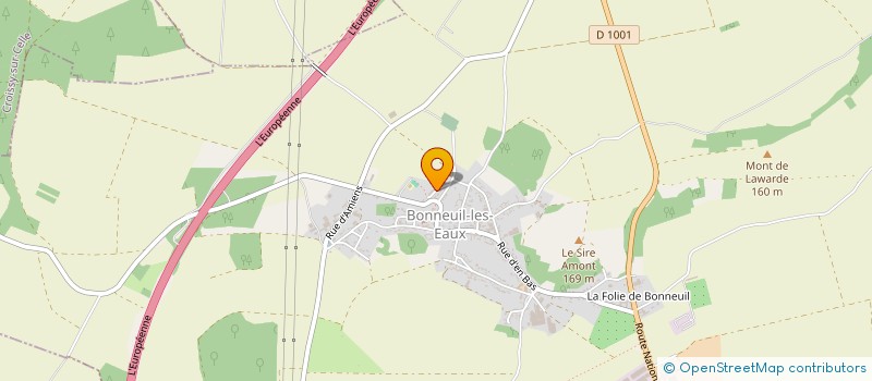 localisation de l'entreprise MONSIEUR JEAN-JACQUES D'HARDIVILLER  BONNEUIL-LES-EAUX