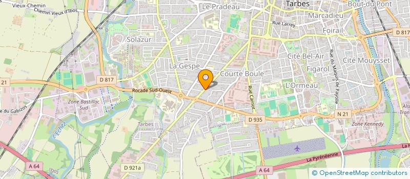 localisation de l'entreprise MONSIEUR JEAN-JACQUES DACHARY à TARBES