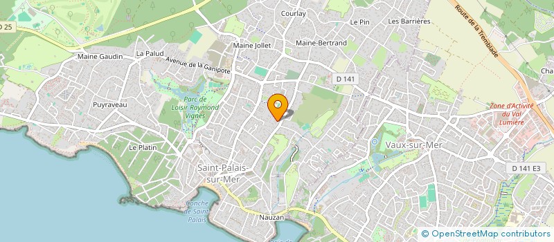 localisation de l'entreprise MONSIEUR JEAN JACQUES DELAFORGE  SAINT-PALAIS-SUR-MER