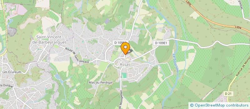 localisation de l'entreprise MONSIEUR JEAN-JACQUES DERBOUX  GUZARGUES