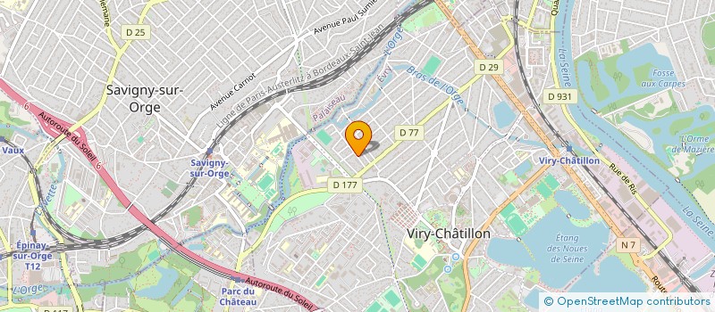 localisation de l'entreprise MONSIEUR JEAN-JACQUES DERLON à VIRY-CHATILLON