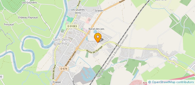 localisation de l'entreprise MONSIEUR JEAN JACQUES DOS SANTOS  SAINT-DENIS-DE-PILE