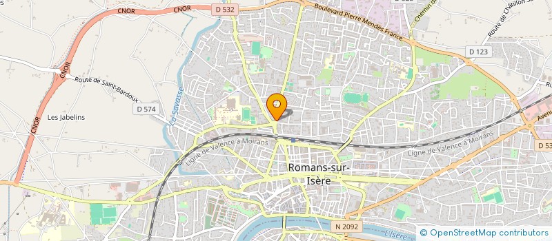 localisation de l'entreprise MONSIEUR JEAN-JACQUES DREVET à ROMANS-SUR-ISERE