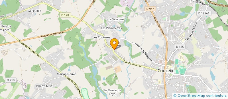 localisation de l'entreprise MONSIEUR JEAN-JACQUES DUBOST à COUZEIX