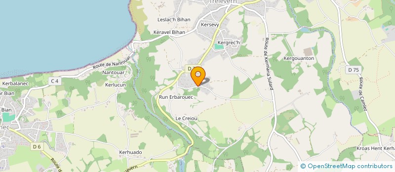 localisation de l'entreprise MONSIEUR JEAN-JACQUES DUGUE  TRELEVERN