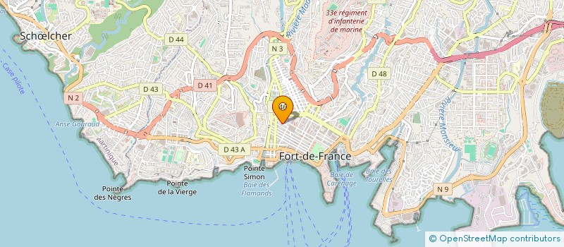 localisation de l'entreprise MONSIEUR JEAN-JACQUES DUNET à FORT-DE-FRANCE