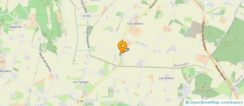 localisation de l'entreprise MONSIEUR JEAN-JACQUES DURUSSEL PARISOT  MONTOISON