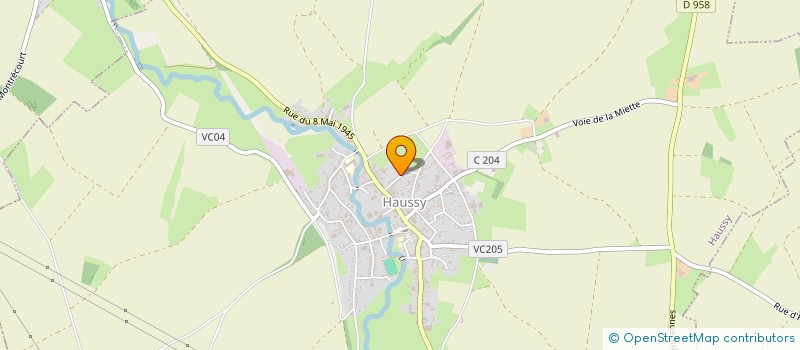 localisation de l'entreprise MONSIEUR JEAN-JACQUES DUWEZ  HAUSSY