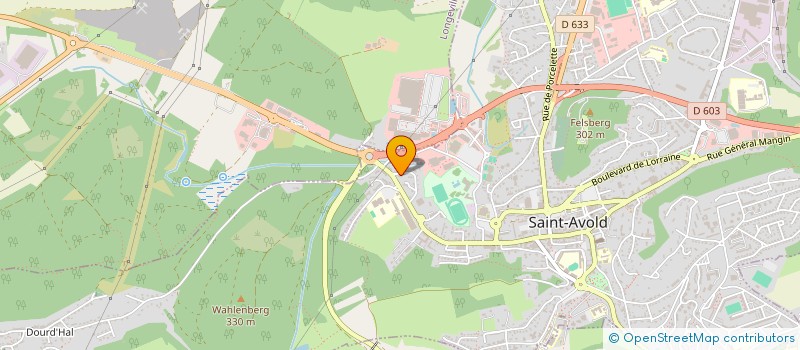 localisation de l'entreprise MONSIEUR JEAN-JACQUES ERBSTEIN  ST AVOLD