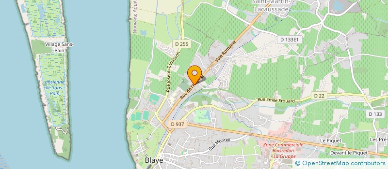 localisation de l'entreprise MONSIEUR JEAN JACQUES FABRE à BLAYE