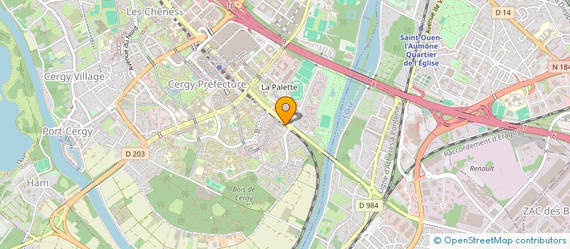 localisation de l'entreprise MONSIEUR JEAN-JACQUES FAVERGER  CERGY