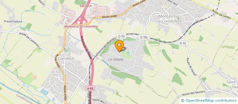 localisation de l'entreprise MONSIEUR JEAN JACQUES FAVIER  MONTASTRUC-LA-CONSEILLERE