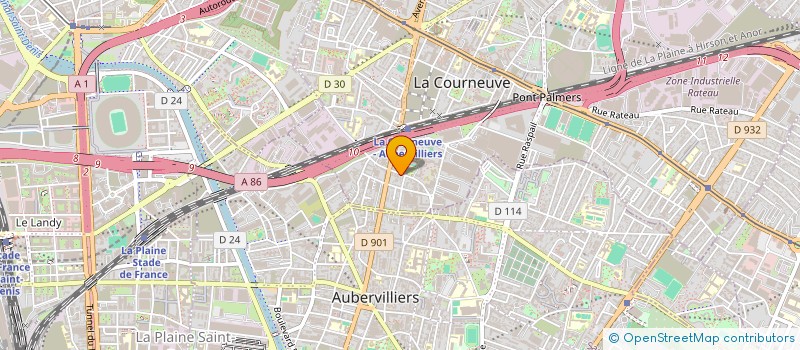 localisation de l'entreprise MONSIEUR JEAN-JACQUES FELLOUS à LA COURNEUVE