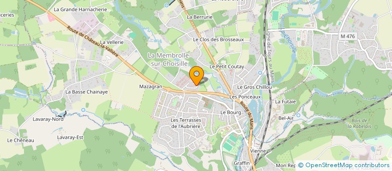 localisation de l'entreprise MONSIEUR JEAN-JACQUES FLABEAU  LA MEMBROLLE-SUR-CHOISILLE