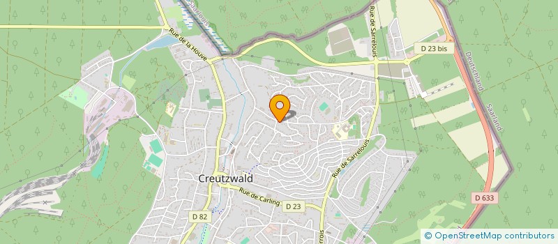 localisation de l'entreprise MONSIEUR JEAN-JACQUES FOSSE  CREUTZWALD