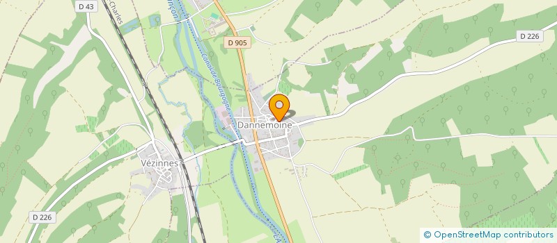 localisation de l'entreprise MONSIEUR JEAN JACQUES FOUGERE  DANNEMOINE