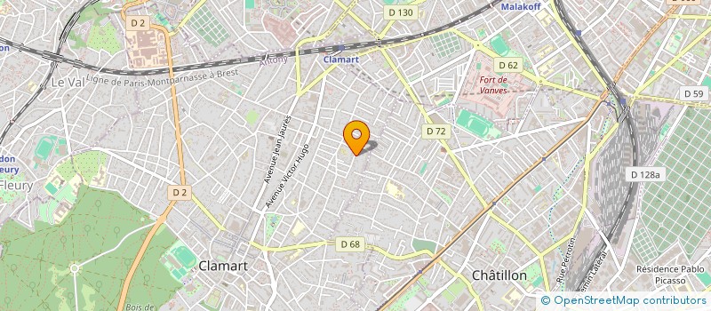 localisation de l'entreprise MONSIEUR JEAN-JACQUES FRELIGER à CLAMART