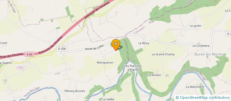 localisation de l'entreprise MONSIEUR JEAN JACQUES GAUTHIER  TESSY-BOCAGE