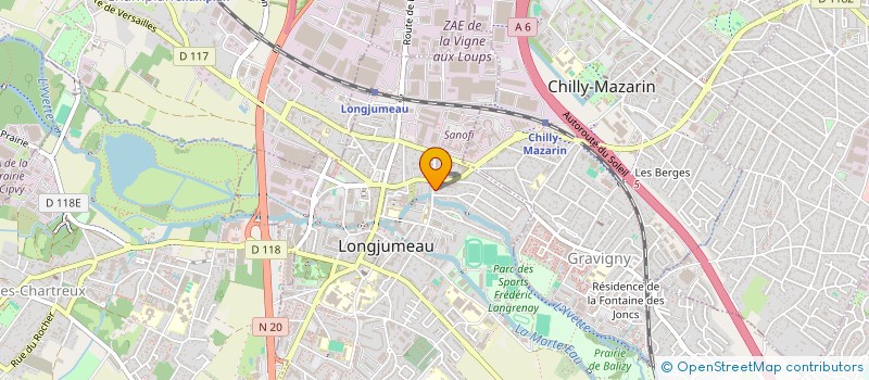 localisation de l'entreprise MONSIEUR JEAN-JACQUES GHOSSOUB  LONGJUMEAU