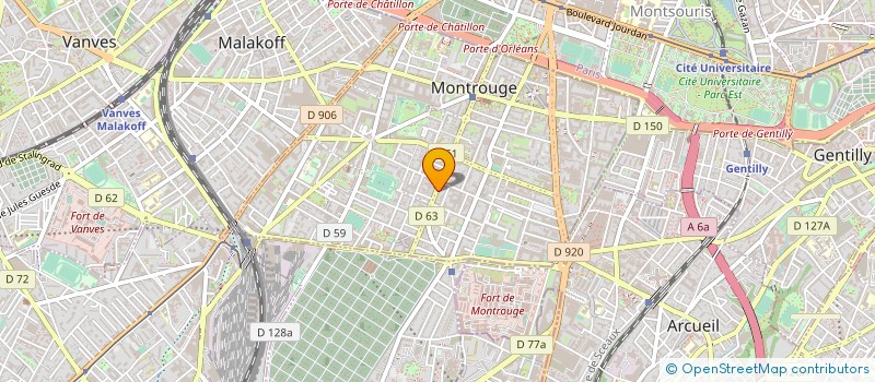 localisation de l'entreprise MONSIEUR JEAN-JACQUES GOLDMAN à MONTROUGE