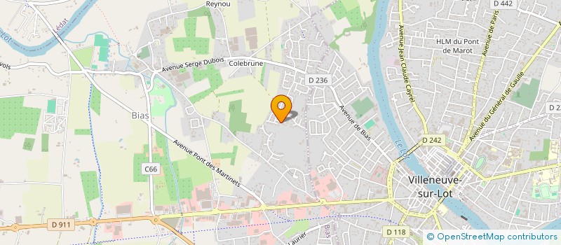 localisation de l'entreprise MONSIEUR JEAN JACQUES GOMES  BIAS