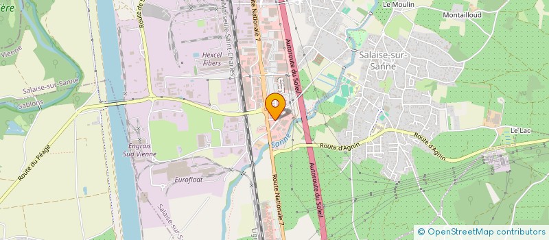 localisation de l'entreprise MONSIEUR JEAN-JACQUES GOSSELIN  SALAISE-SUR-SANNE