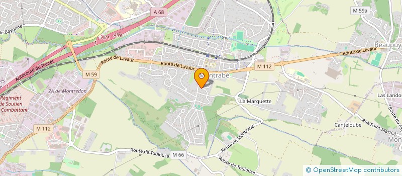 localisation de l'entreprise MONSIEUR JEAN-JACQUES GOURDE  MONTRABE