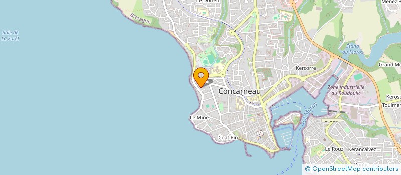 localisation de l'entreprise MONSIEUR JEAN JACQUES GRILLO  CONCARNEAU