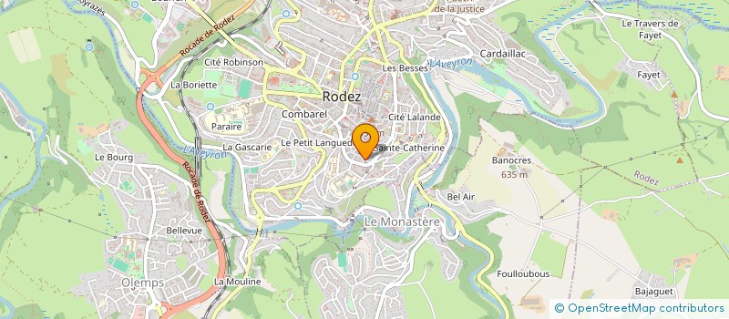 localisation de l'entreprise MONSIEUR JEAN JACQUES GUIBERT à RODEZ