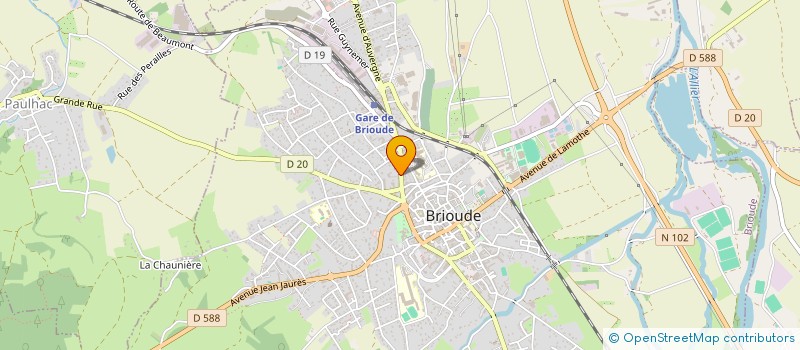 localisation de l'entreprise MONSIEUR JEAN-JACQUES HERBILLON  BRIOUDE